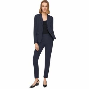 Theory Navy Blue Wool Blend Slim Leg Bedina Ankle Pants Size 4